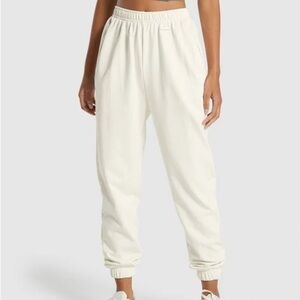 Gymshark x Whitney Simmons cream sweatpants *flawed* XL